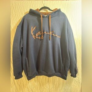 Karl Kani blue Hoodie vintage hip-hop heavy sweatshirt XXL